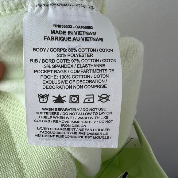 NIKE Sportswear Club Fleece Green Sweatpants Cotton Ribbed Cuff Size Large L NEW - Picture 10 of 11